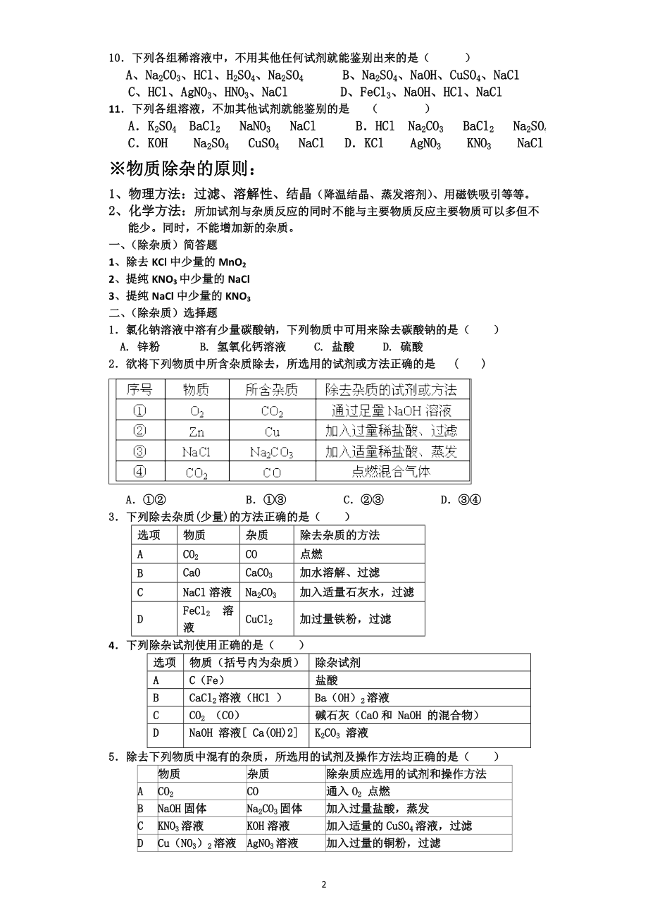 除杂质鉴别20140412.doc_第2页