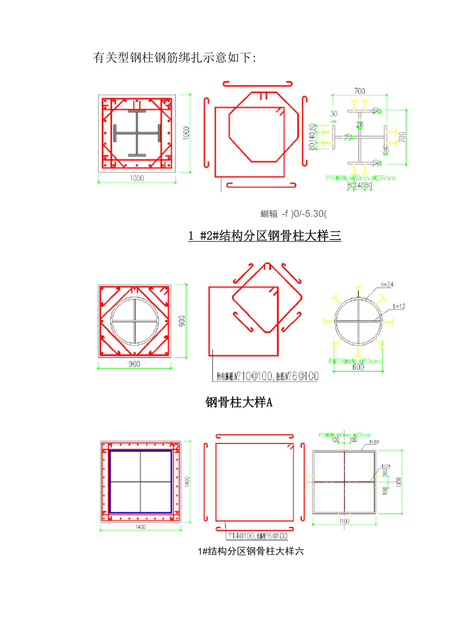 劲性混凝土结构钢筋绑扎安装施工方法.docx_第3页