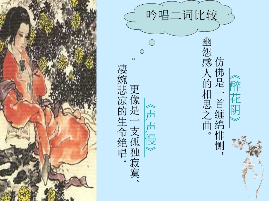 比较欣赏《醉花阴》与《声声慢》.ppt_第2页