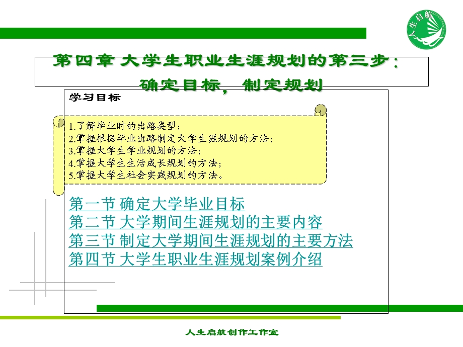 大学生职业生涯规划：确定目标-制定规划.ppt_第3页