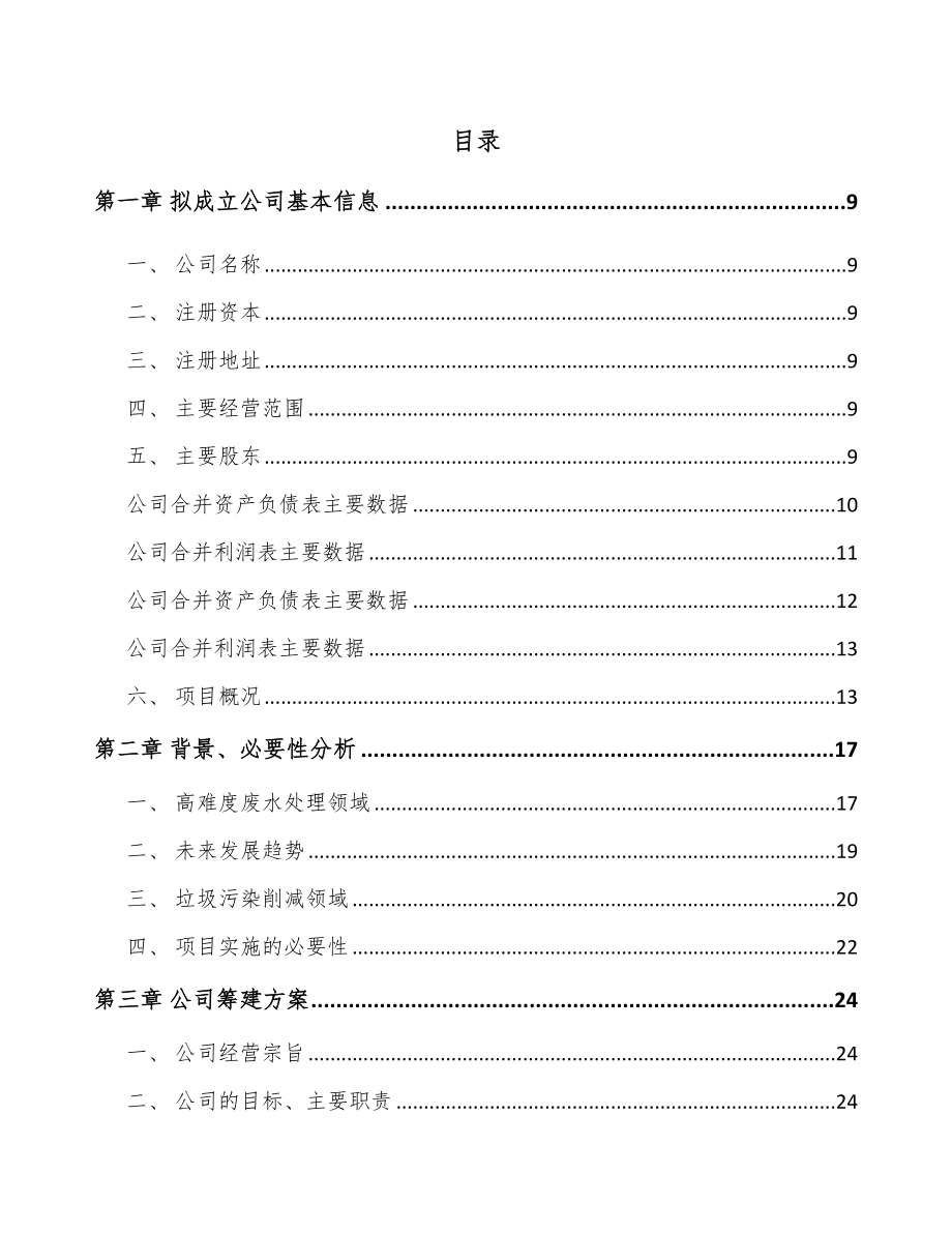 山东关于成立环保技术装备公司可行性研究报告.docx_第2页