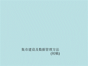 数据集市建设、数据质量及数据管理方法.ppt