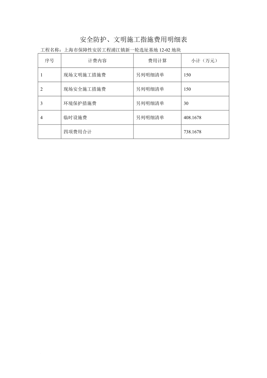 施工措施费明细等表格.doc_第2页