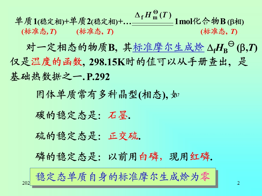 摩尔反应焓的计算.ppt_第2页