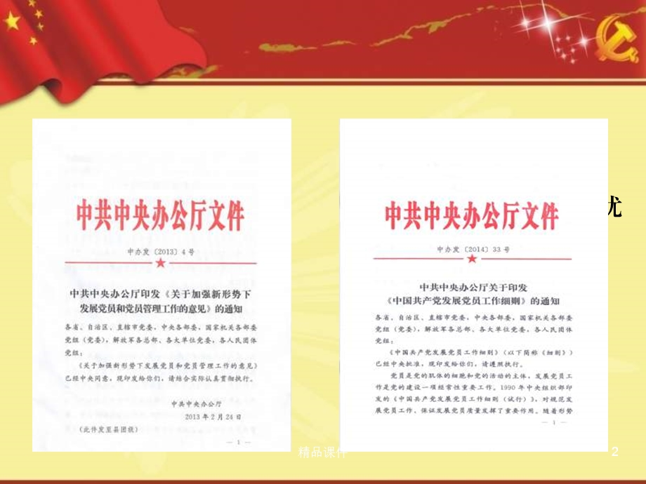 入学习贯彻中国共产党发展党员工作细则专题辅导专题党课宣讲课件.ppt_第2页