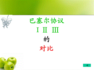 巴塞尔协议ⅠII和III的对比.ppt