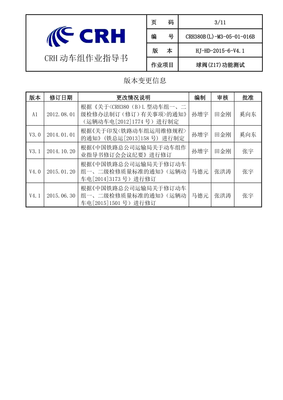 铁路动车组作业指导书crh380blm30501016b球阀z17功能测试.doc_第3页