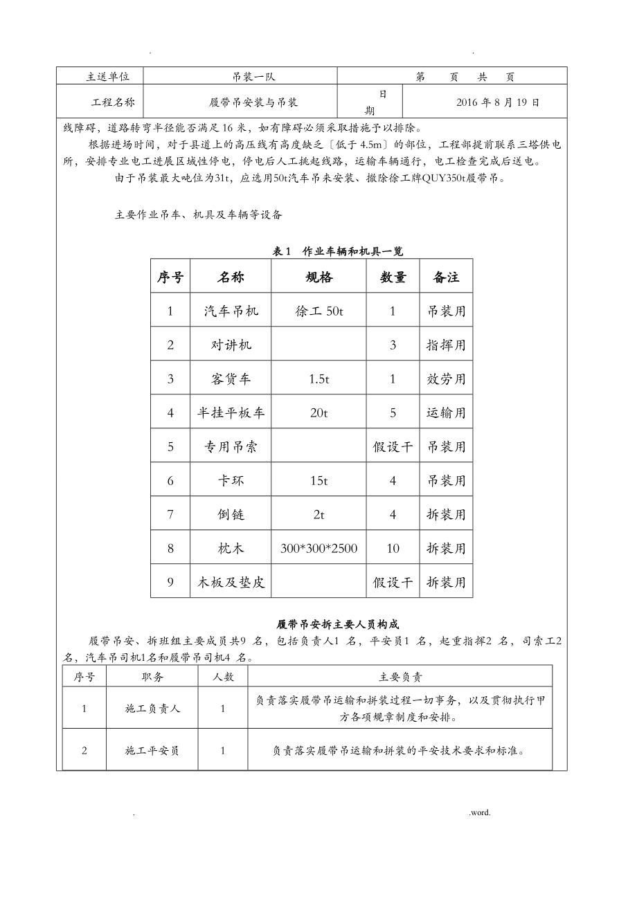 履带吊安装与吊装安全技术交底.doc_第2页