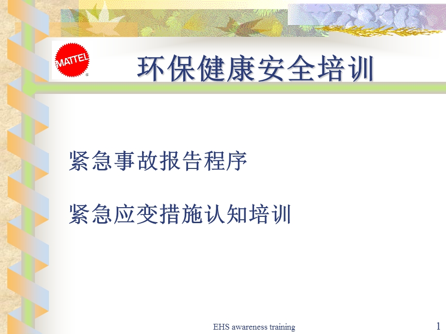 环保健康安全培训.ppt_第1页