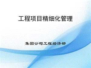 工程项目精细化管理.ppt