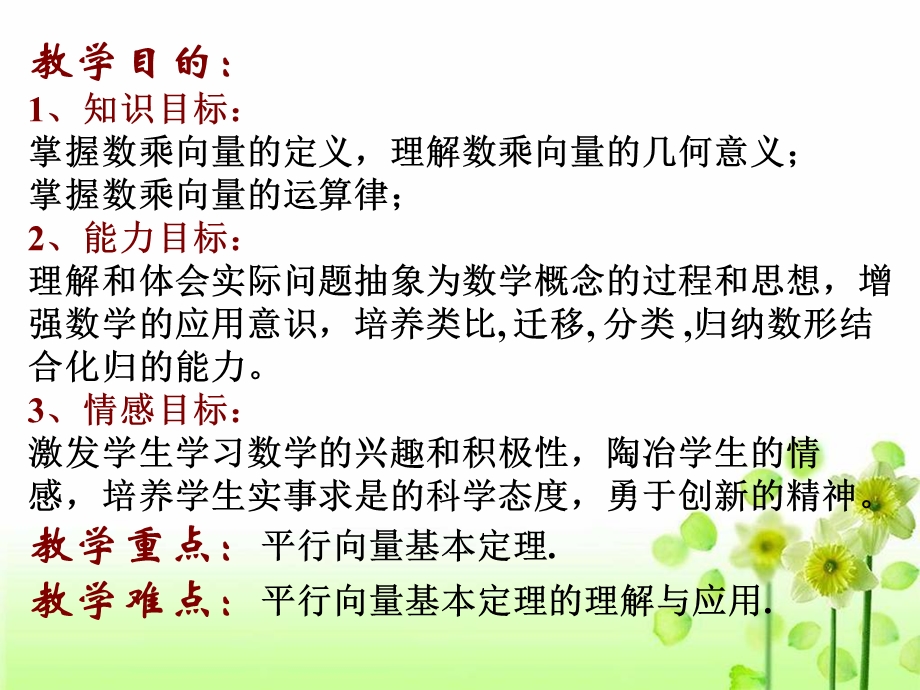 数乘向量和平行向量基本定理.ppt_第2页