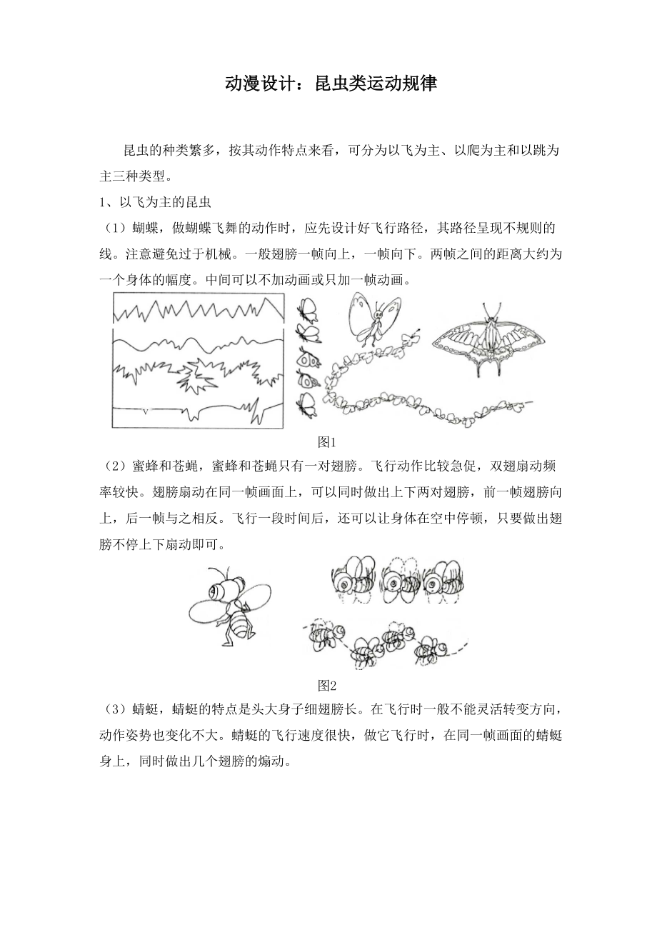 动漫设计：昆虫类运动规律.docx_第1页