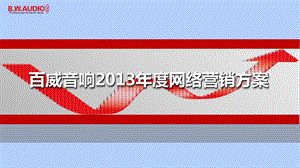 百威音响2013年度网络营销方案.ppt