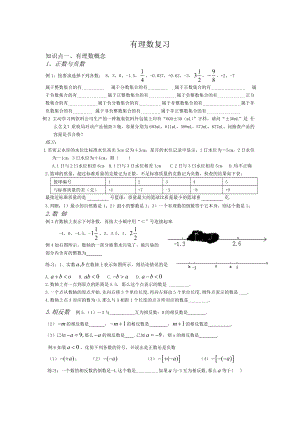 初一数学《有理数》复习习题.doc