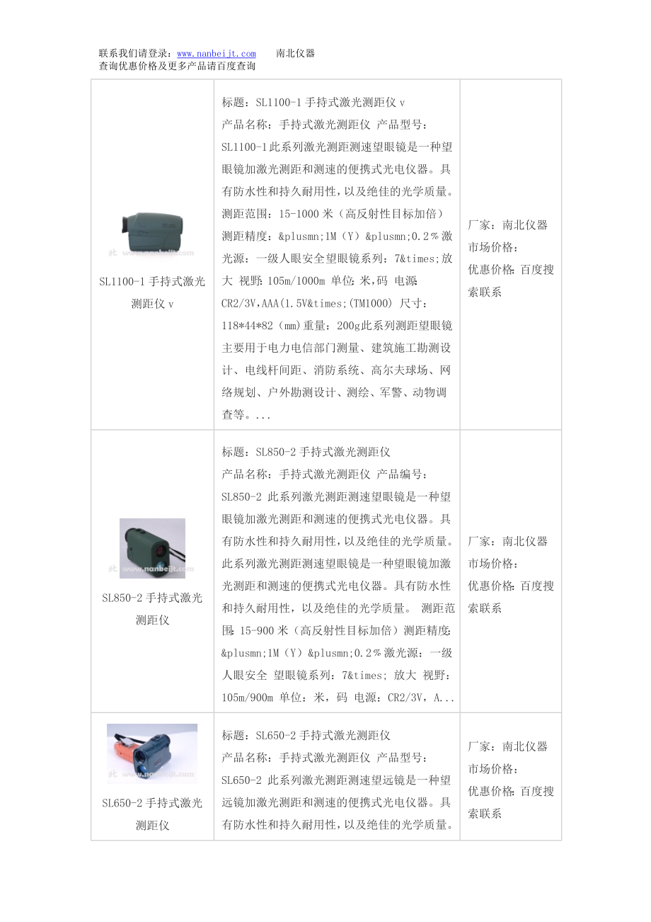 SVR1500多功能激光测距测速仪和多功能激光测距测速仪价格.doc_第2页