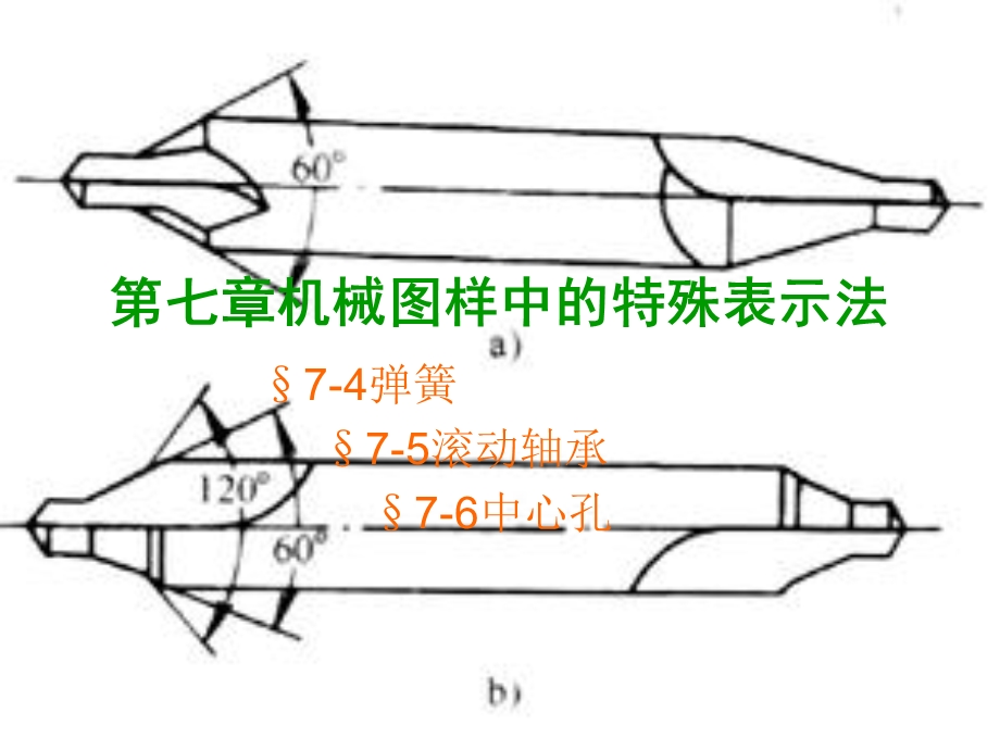 弹簧滚动轴承中心孔.ppt_第1页