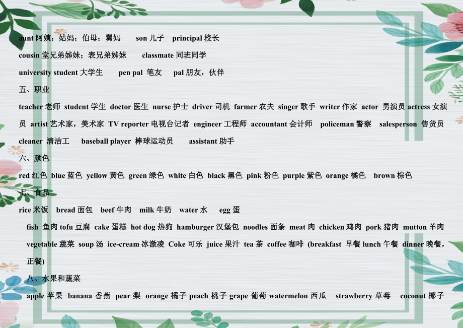 小学英语单词分类汇总.doc_第2页