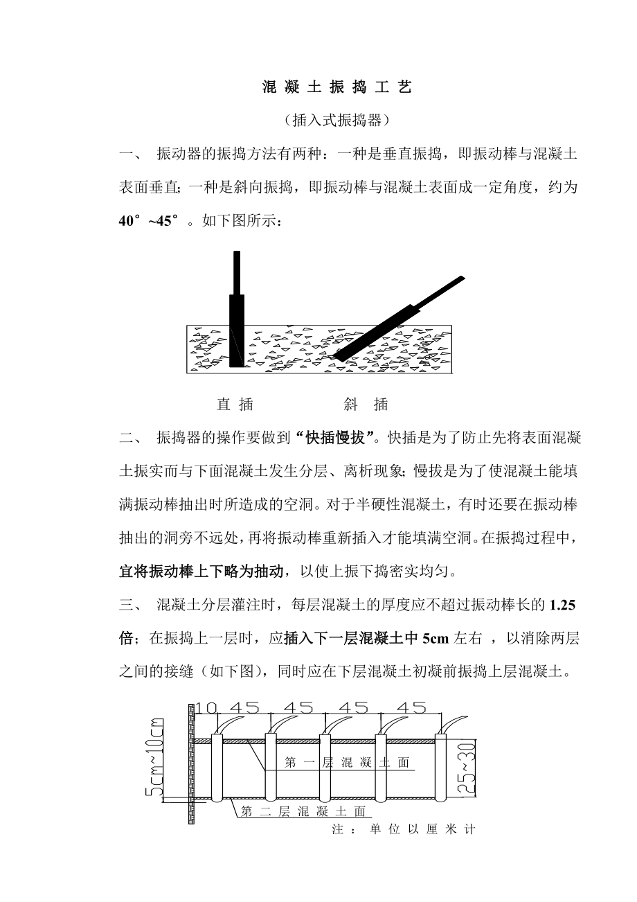 [精品文档]混凝土振捣工艺.doc_第1页