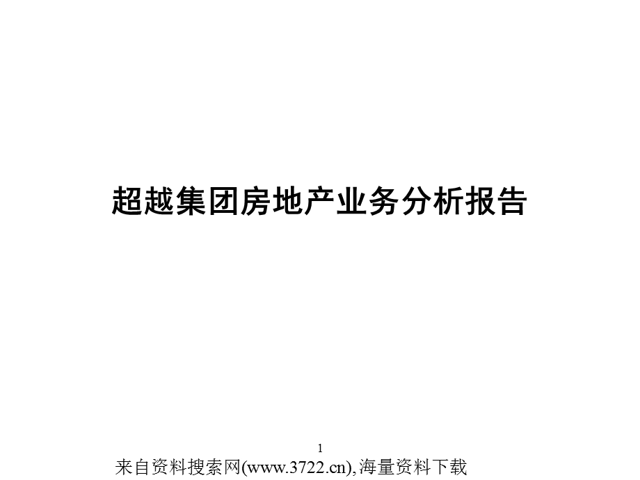 某某集团房地产业务分析报告.ppt_第1页