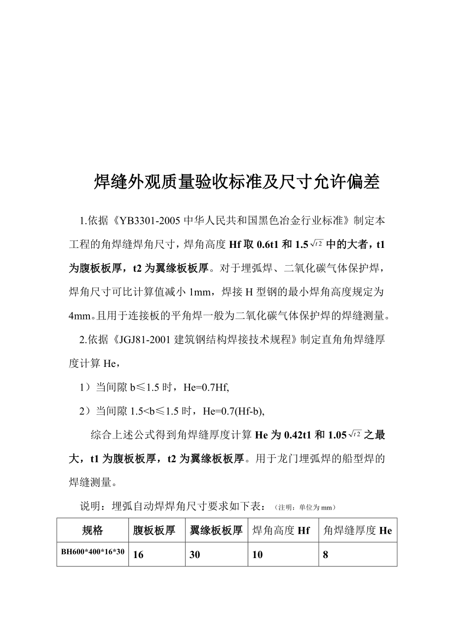 lv焊缝外观质量验收标准及尺寸允许偏差.doc_第1页