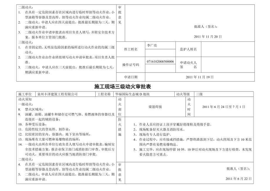 施工现场三级动火审批表[教材].doc_第2页