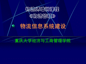 物流信息系统建设.ppt