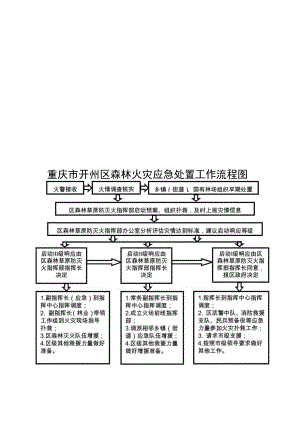 重庆市开州区森林火灾应急处置工作流程图.docx