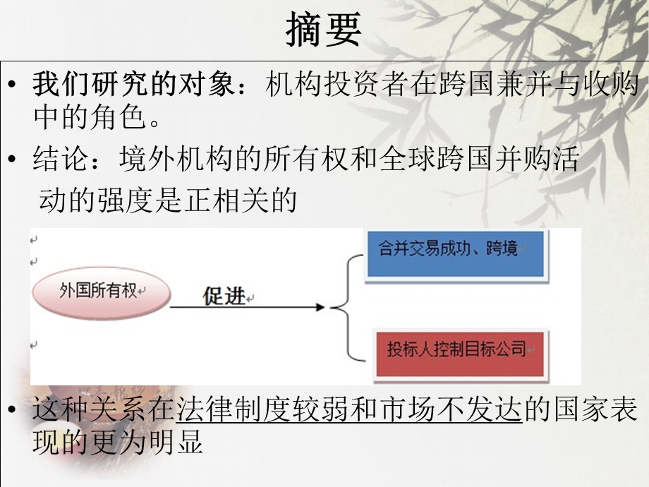 机构投资者和跨国合并和收购.ppt_第2页