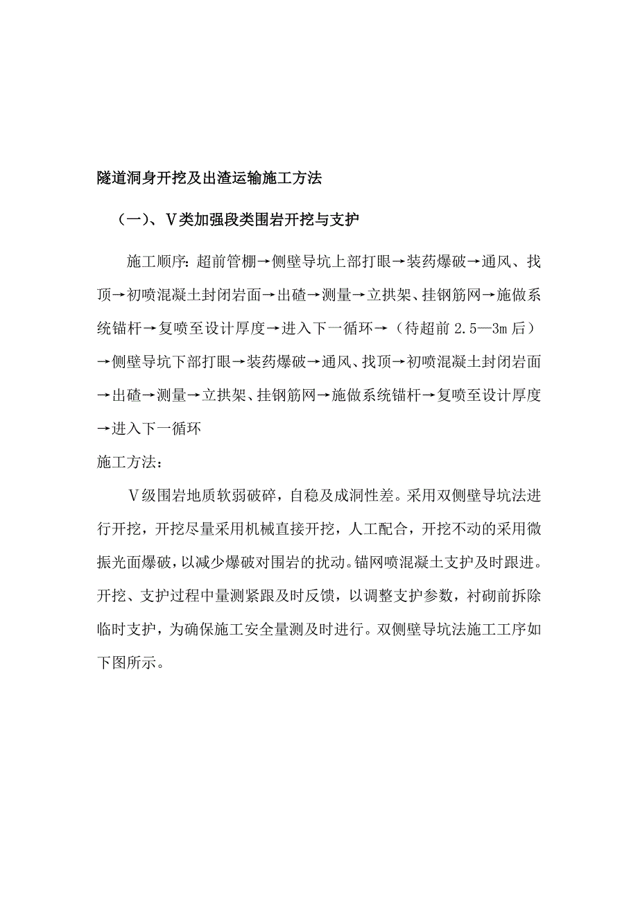 隧道洞身开挖及出渣运输施工方法.doc_第1页