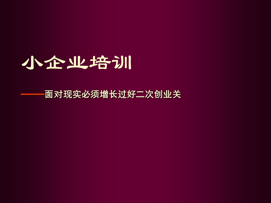 小企业培训.ppt_第1页