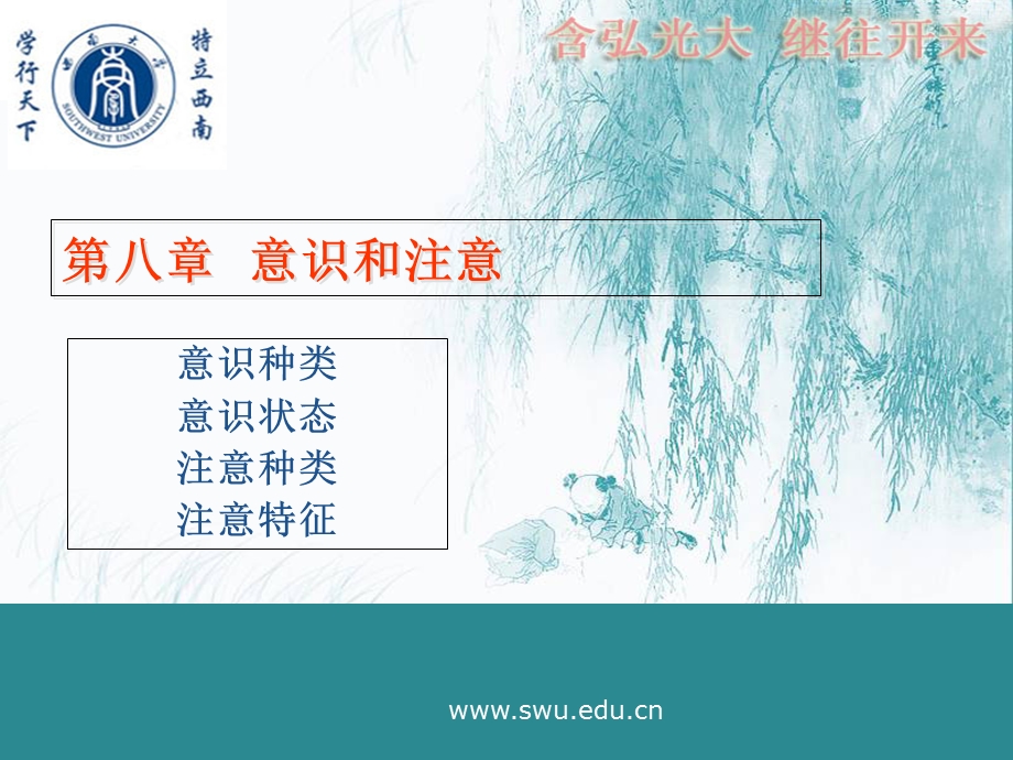 意识和注意(咨询师考前辅导)第六节.ppt_第1页