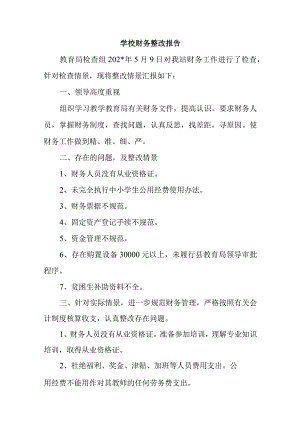 学校财务整改报告.docx