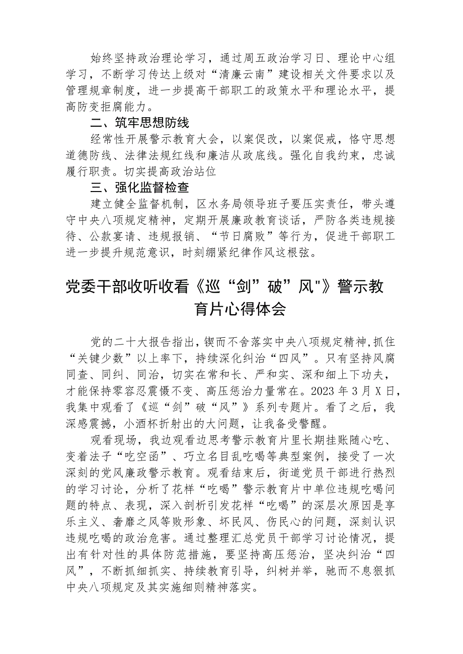 观看《巡“剑”破“风”》警示教育片心得体会精选（共8篇）.docx_第2页