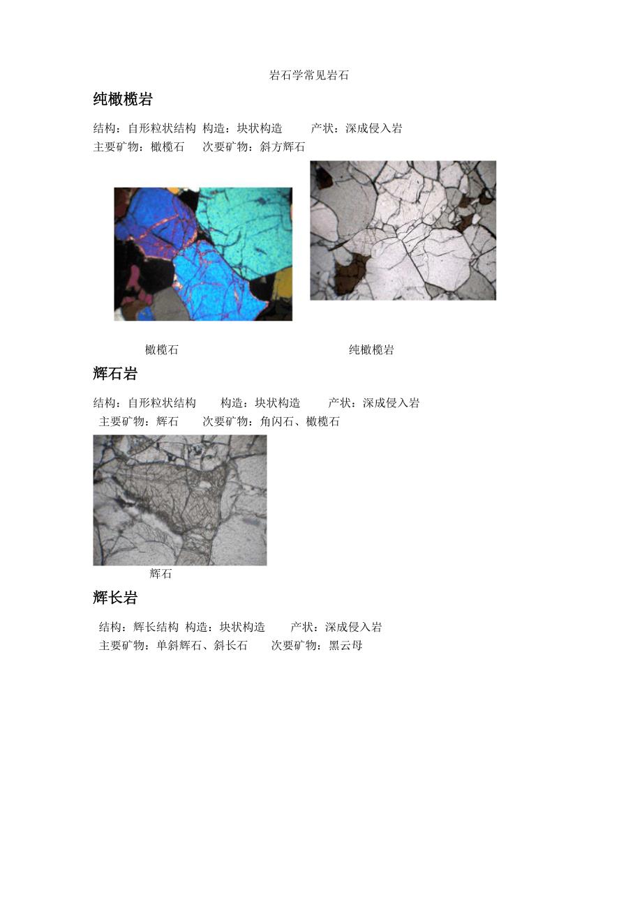 岩石学常见岩石.docx_第1页