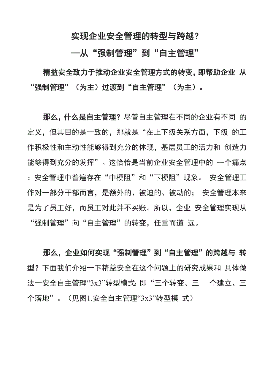 实现企业安全管理的转型与跨越.docx_第1页