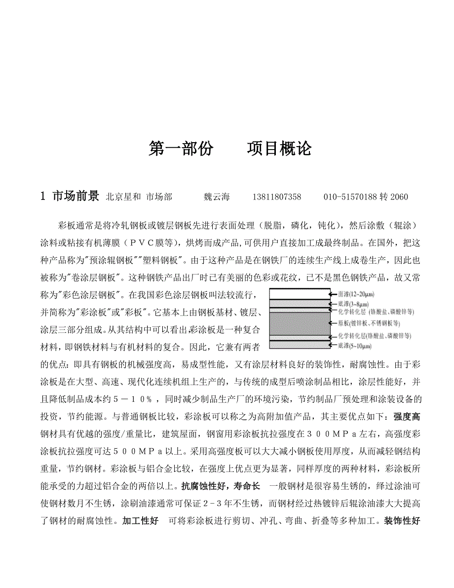 雅致彩涂生产线可行分析报告.doc_第1页