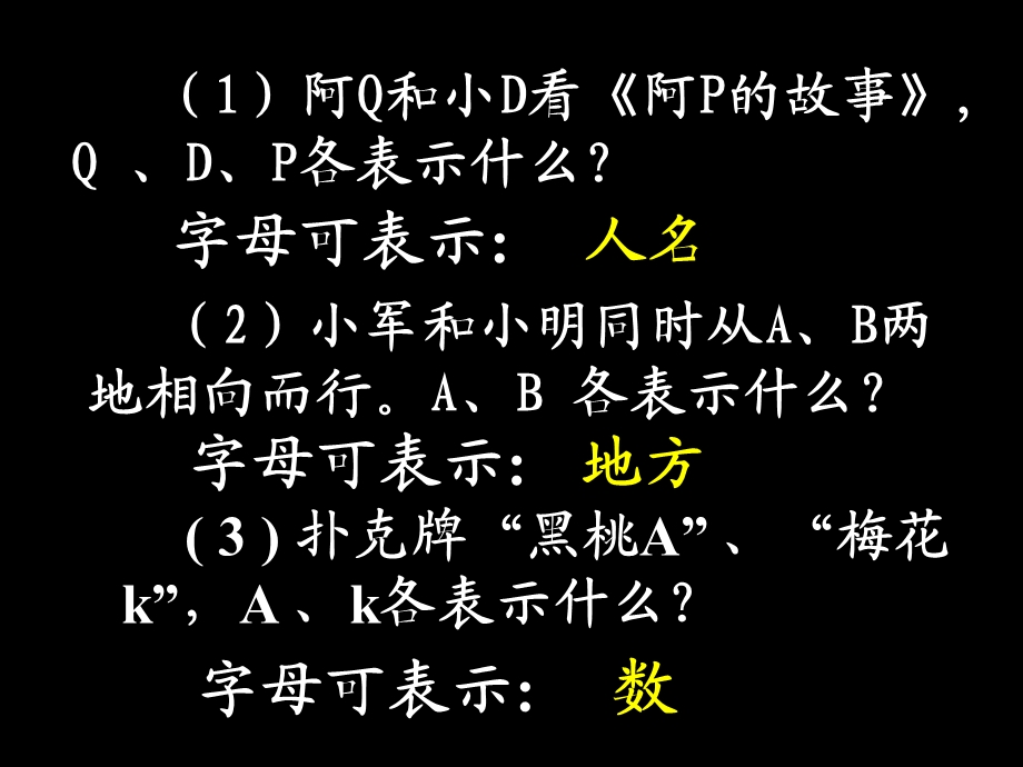 (青岛版)四年级数学上册课件用字母表示数.ppt_第3页