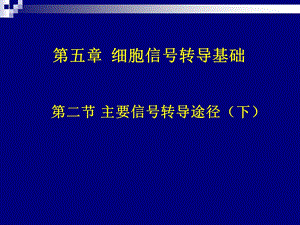 《药学分子生物学》第5章细胞信号转导基础.ppt