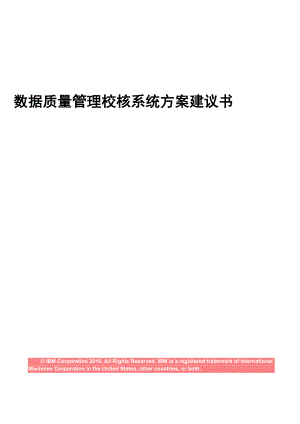 工商数据质量管理校核解决方案.docx