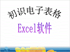 初识电子表格Excel公开课.ppt