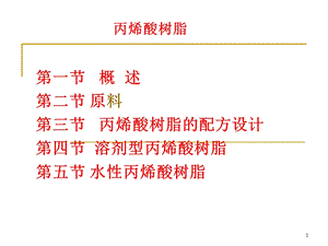 《丙烯酸树脂》课件.ppt