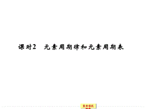 一轮总复习配套课件元素周期律和元素周期表.ppt