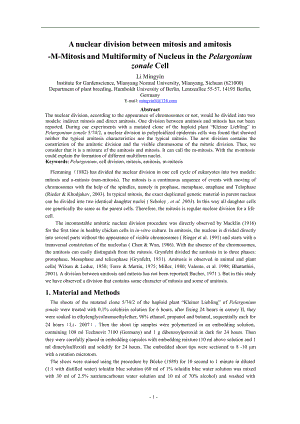 A nuclear division between mitosis and amitosis.doc