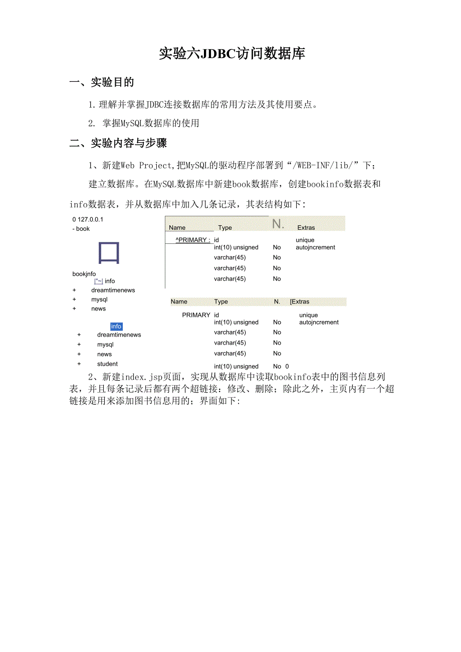 实验六 jsp访问数据库技术.docx_第1页