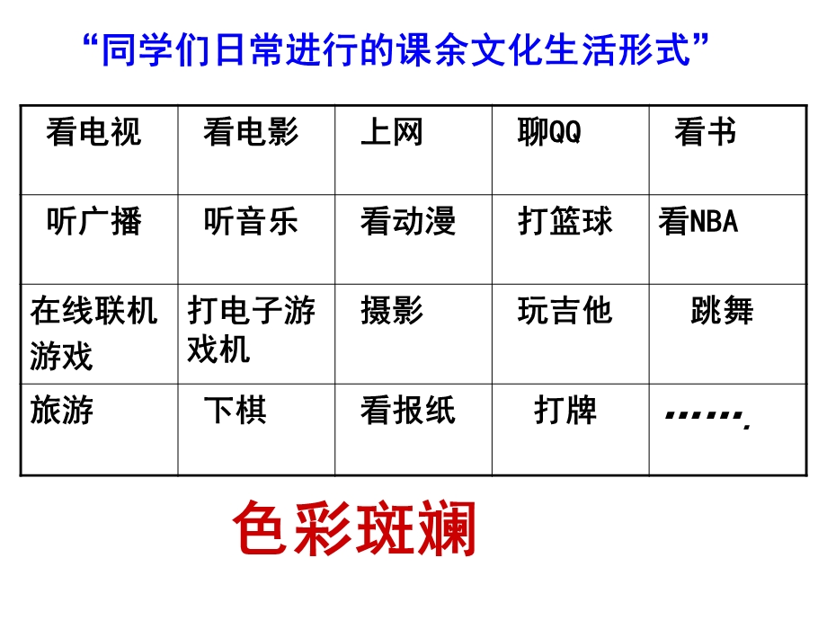 色彩斑斓的文化生活.ppt.ppt_第3页