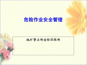 危险作业安全管理.ppt