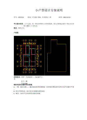 小户型设计方案说明.docx