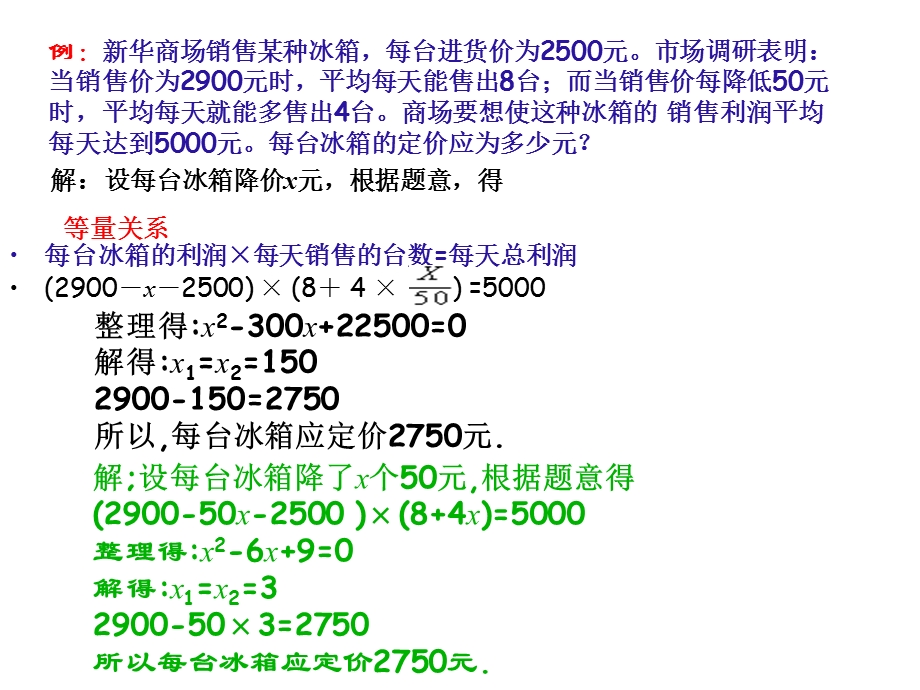 21.3实际问题与一元二次方程销售问题.ppt_第2页