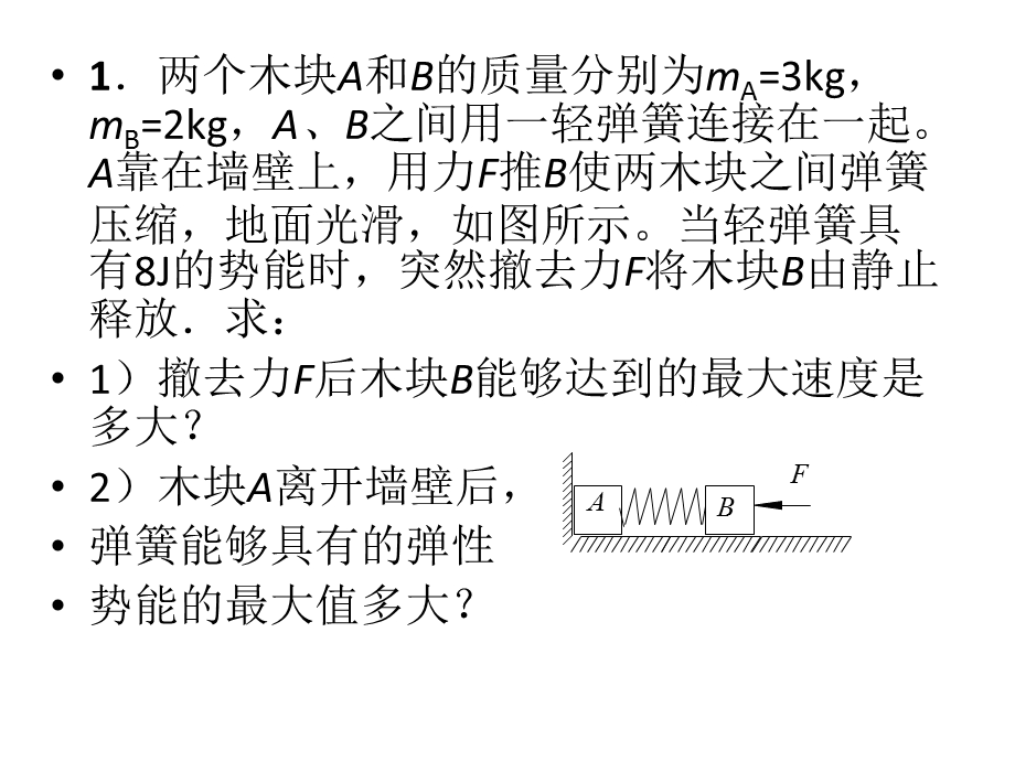 力学综合习题课之二弹簧问题.ppt_第2页