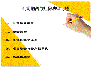 公司融资与担保法律实务.ppt